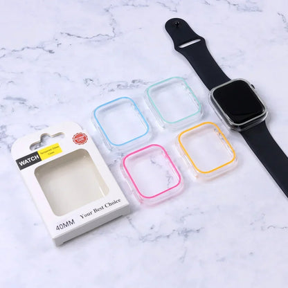 Luminous Cover for Apple Watch Case Ultra 49mm 45mm 44mm 41mm 40mm Hard PC Bumper Protective Frame iWatch 8 7 6 5 SE Accessorie