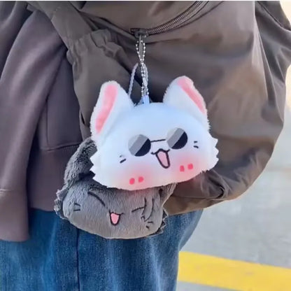 Anime Keychain Geto Suguru and Satoru Gojo Plush Cosplay Pendant Keyrings Accessories Key Chains Fans Gifts