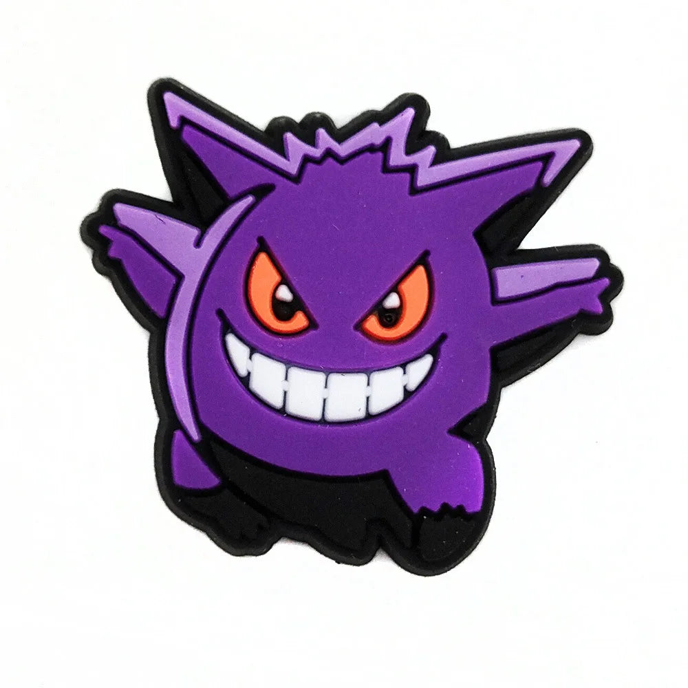Random 10/20/30/50pcs Pokemon Cartoon Shoe Charms for Kids Sandals Classic Shoe Accessories Decoration Pins Party Birthday Gifts