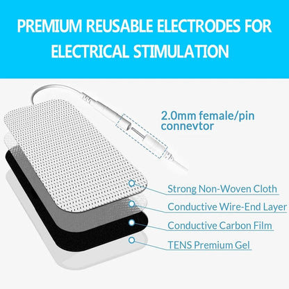 10/50pcs Body Physiotherapy Tens Electrode Pad Electric Muscle Stimulator Massage Patches Conductive Gel Pulse Relieve Fatigue