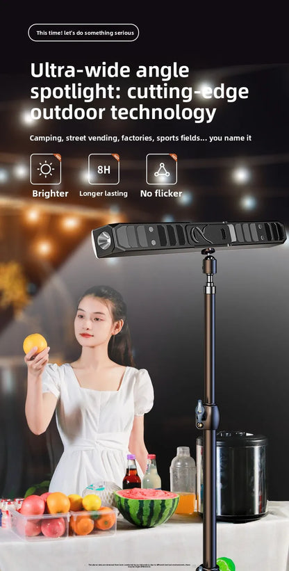 【High Power Magnetic LED Light Bar】2026 New Portable USB Rechargeable Work Light 3 Modes IP66 Waterproof Emergency Power Bank