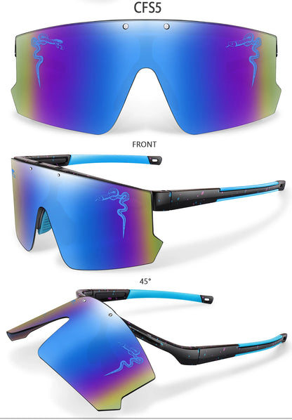 Fashion Shades Windproof Sports Flip On Eyewear UV400 MTB Goggles for Outdoor Cycling Running Unisex Party Sunglasses