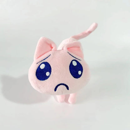 Kawaii Needy Girl Overdose Cat Nidigga Pien Plush Toys Cute A.p. Cat Dolls Cartoon Pink Sad Cat Stuffed Doll Fans Birthday Gifts