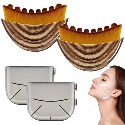 New Lymphatic Contour Face Brush, Lymphatic Drainage Massager for Face,Ergonomically Designed to Fit The Skin Precisely and Reli