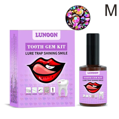 Tooth Jewelry Kit DIY Teeth Gems Set 7ml Glues Light Firm Reliable Clear Precious Stone Crystal Tooth Ornaments Jewellery