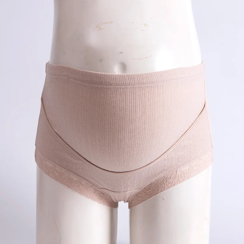 Pure Cotton Comfortable Traceless Underwear For Pregnant Women With High Waist and Adjustable Belly Support During Pregnancy