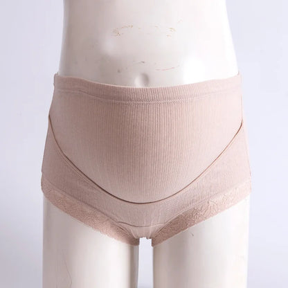 Pure Cotton Comfortable Traceless Underwear For Pregnant Women With High Waist and Adjustable Belly Support During Pregnancy