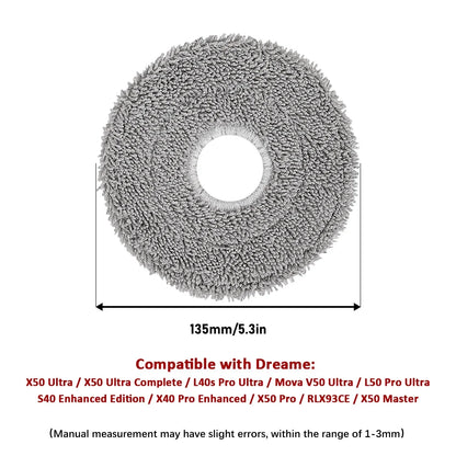 For Dreame Main Side Brush Hepa Filter Mop Rags Dust Bag X50 Pro/X50 Ultra/X50Master/L40S Pro Ultra/L50 Pro Ultra/MOVA V50 Ultra