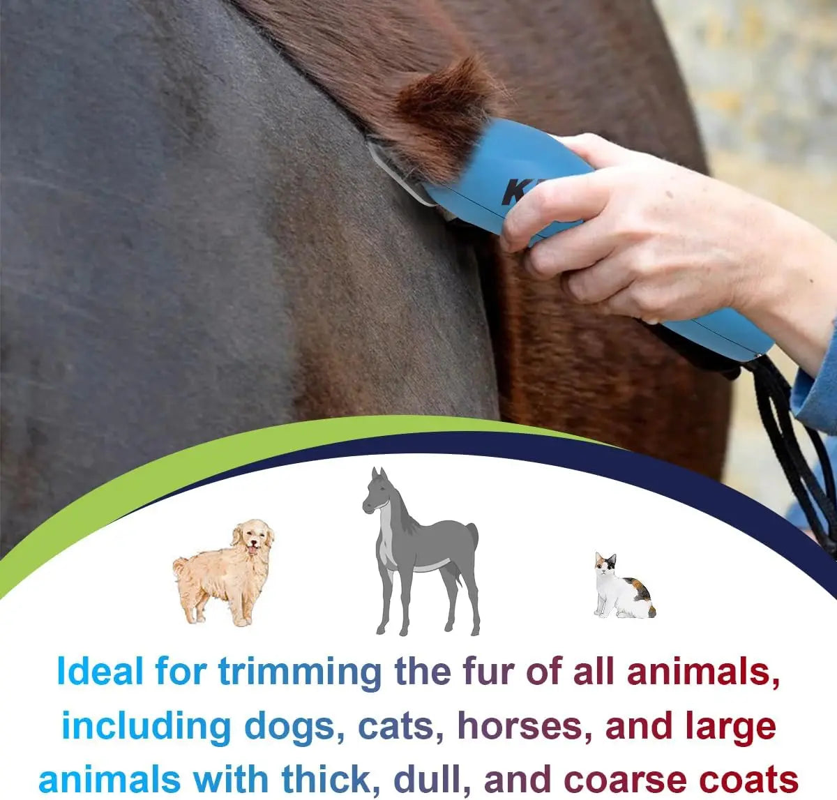 Detachable Pet Dog Cat Grooming Clipper Ceramic Blade Compatible with Most Andis，Oster A5，Wahl KM10 Series Animals Clippers