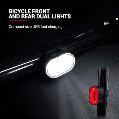 Rechargeable Bike Lighting Front/Rear Lights Bicycle Lamp Led Cycling Light Bike Flashlight for Bicycle Front Taillight Lantern