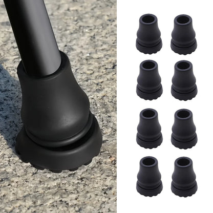 4Pcs 16-22mm Anti Slip Rubber Pads Cover Canes, Crutches, Bottom Pads, Protective Covers, Climbing And Hiking Poles, Tips