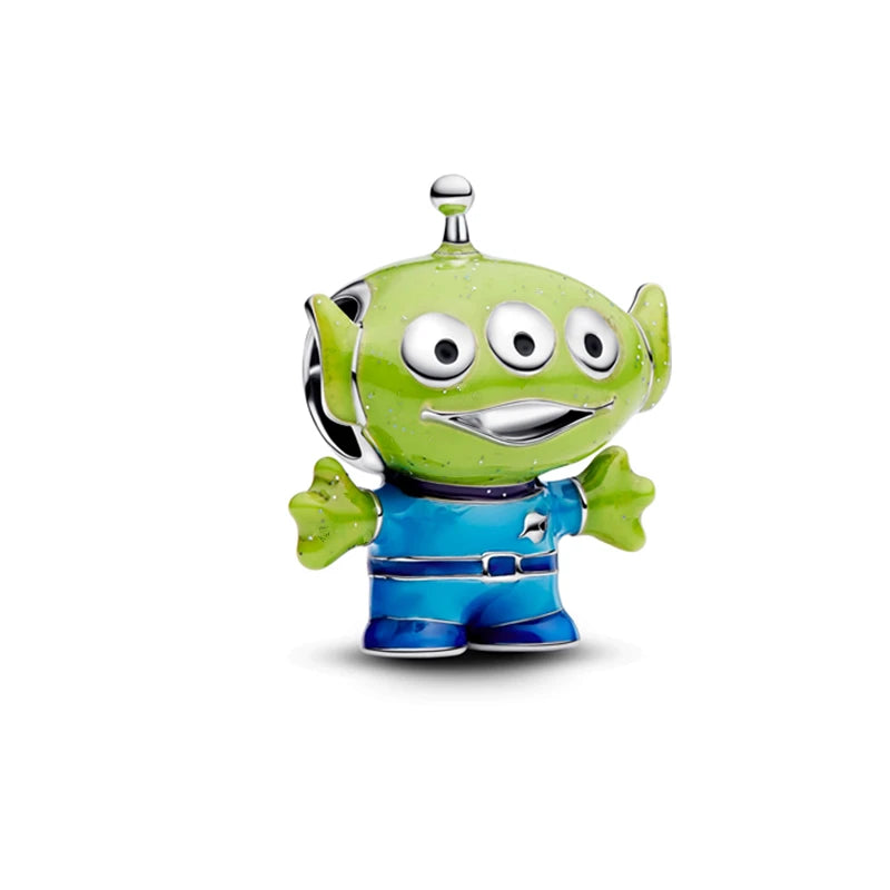 Disney Toy Story Monsters, Inc.Charm Beads Pendant Fit Original Snake Silver Bracelet Necklace Beads For Diy Jewelry Women Gift