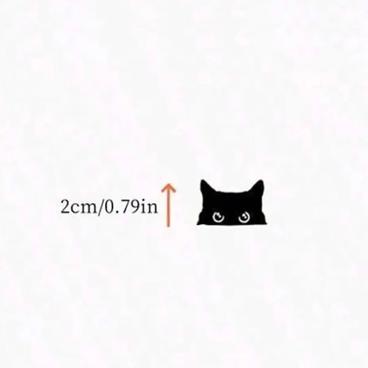 Cat Peeker Decal, Car Decal, Black Cat Peeker Sticker, Blank Button, Vinyl Decal, Car Stickers, Vinyl Stickers, Eject Sticker