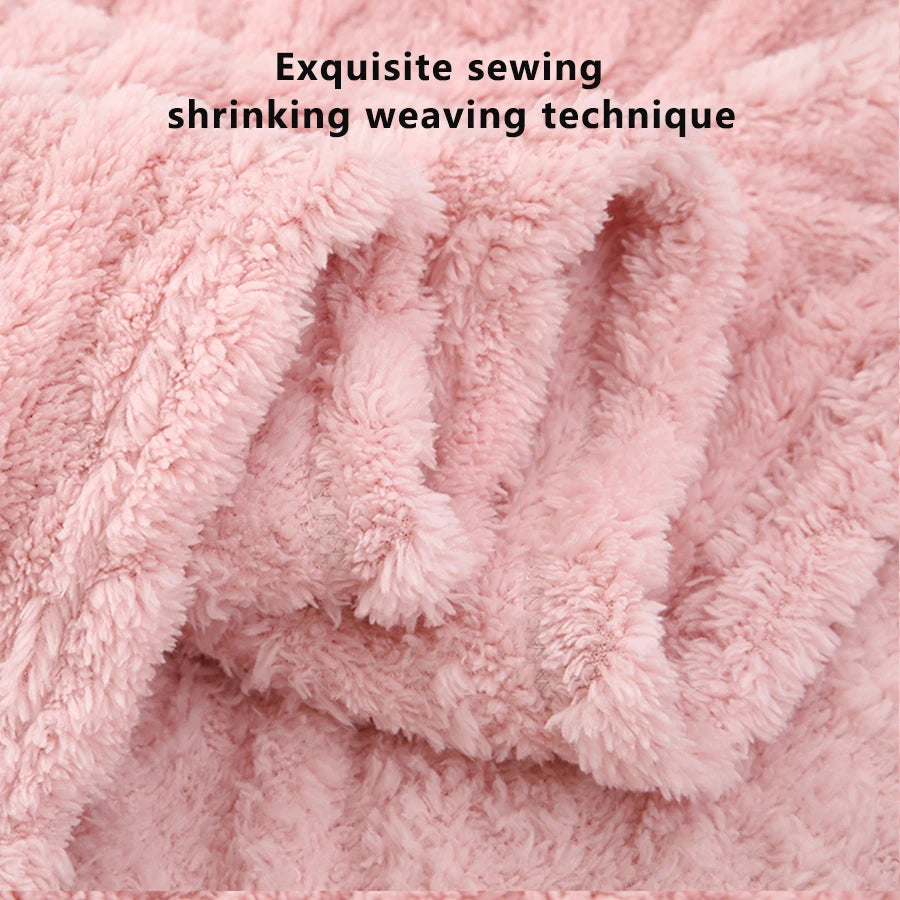 1 Coral Fleece Blanket for Babies and Children - Ultra Soft Striped Warm Parabolic Design, All-Season Bedding, Suitable for Nursery, Infants, Toddlers, and Teenagers (White/Pink/Blue) Nap Blanket, Essential for a Cozy Bedroom