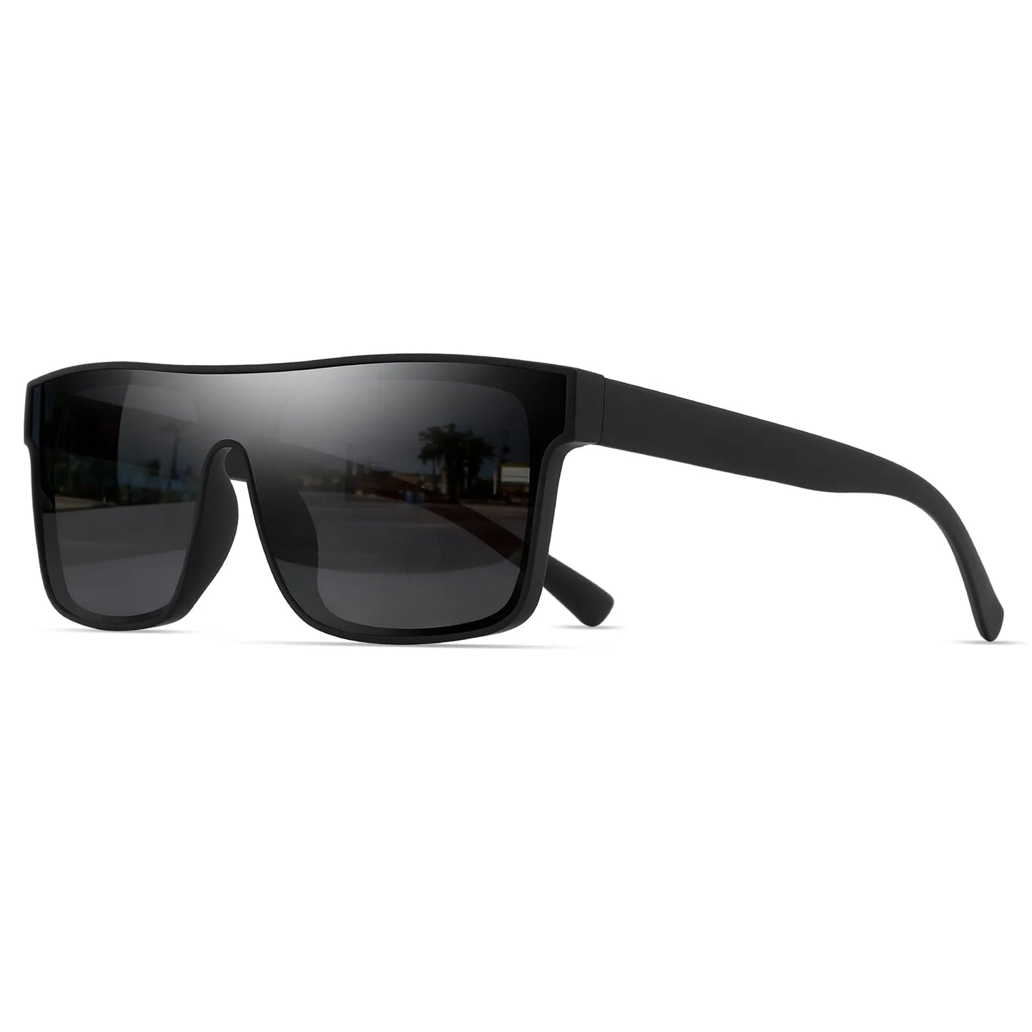 Classic Square Fashion Sports Sunglasses - Patterned Temples, Unisex for Cycling, Hiking, Travel - Perfect Gift