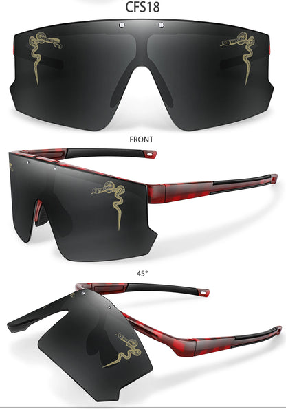 Fashion Shades Windproof Sports Flip On Eyewear UV400 MTB Goggles for Outdoor Cycling Running Unisex Party Sunglasses