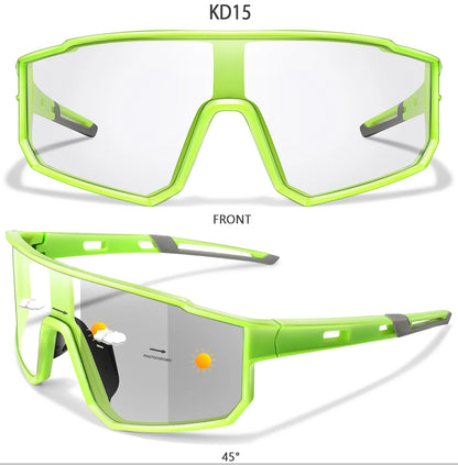 Fashion Brand Men Women Bicycle Photochromic Eyewear MTB Bike Fishing Running Cycling Sports Sunlasses Comfortable Goggles