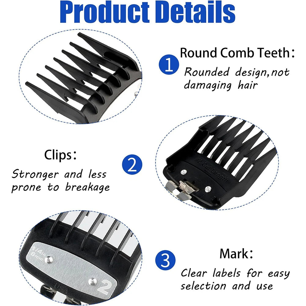 Limit Comb For Big Body Hair Clipper Guards Barber Shop Cutting Guide Combs Electric Clippers 1.5/3/4.5/6/9/12/16/19mm Accessory