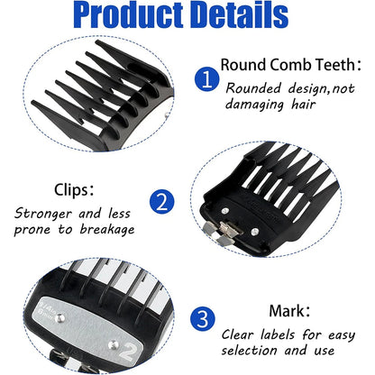 Limit Comb For Big Body Hair Clipper Guards Barber Shop Cutting Guide Combs Electric Clippers 1.5/3/4.5/6/9/12/16/19mm Accessory