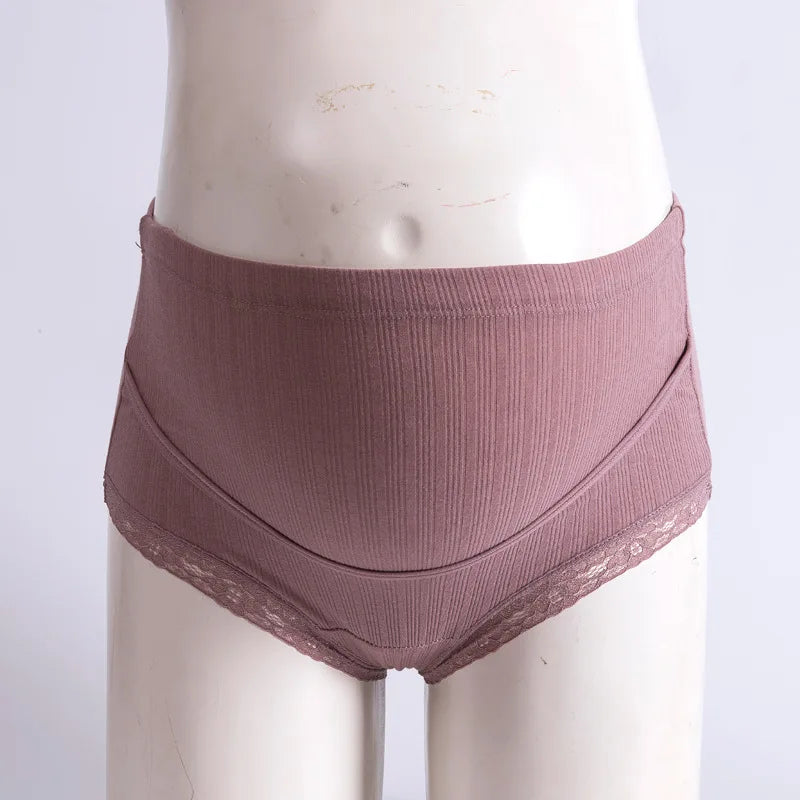Pure Cotton Comfortable Traceless Underwear For Pregnant Women With High Waist and Adjustable Belly Support During Pregnancy