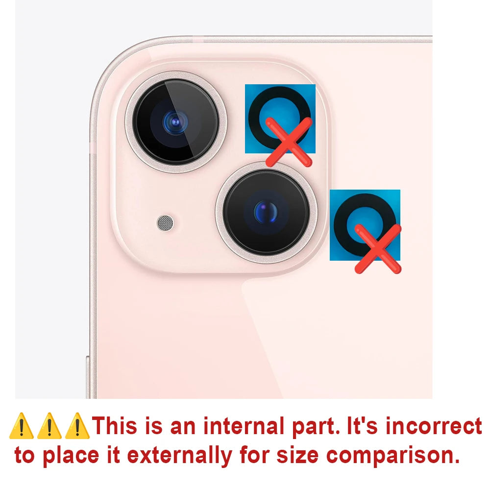 Back Rear Camera Lens Glass For iPhone 7 8 X XR XS 11 12 PLUS PRO MAX MINI Lens Glass with Pre-installed Adhesive Replacement
