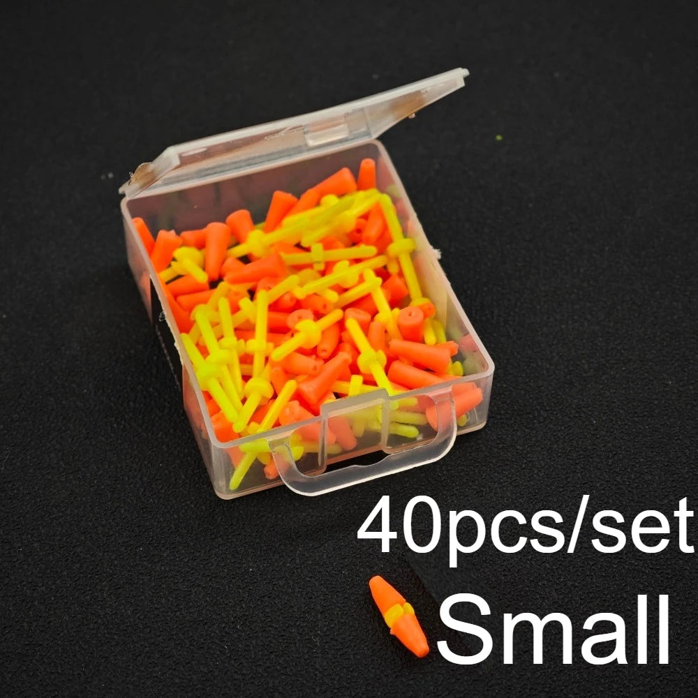 Ackibbik 40pcs/box  Fishing Float Stoppers Rod Bobber Float Stoppers Fishing Tackle Fishing Float Stoppers Tool Accessories