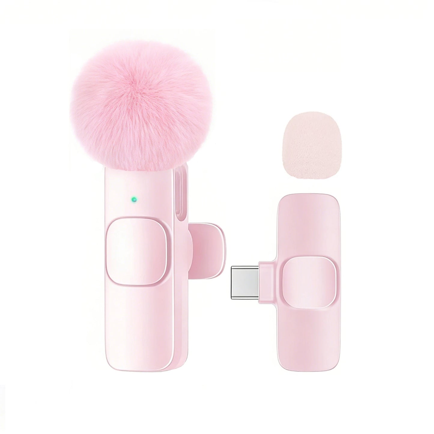 Type-C Port Professional Wireless Lavalier Microphone for Smartphones, Computers and Cameras, Plug and Play