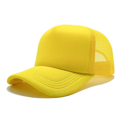 Customized Printed Logo Unisex Cap Casual Plain  Baseball Cap Adjustable Snapback Hats Hip Hop Trucker Cap