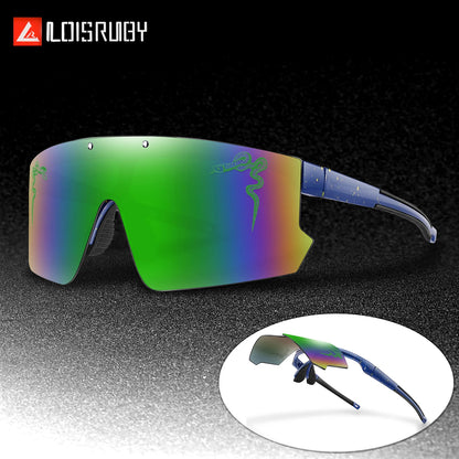 Fashion Shades Windproof Sports Flip On Eyewear UV400 MTB Goggles for Outdoor Cycling Running Unisex Party Sunglasses