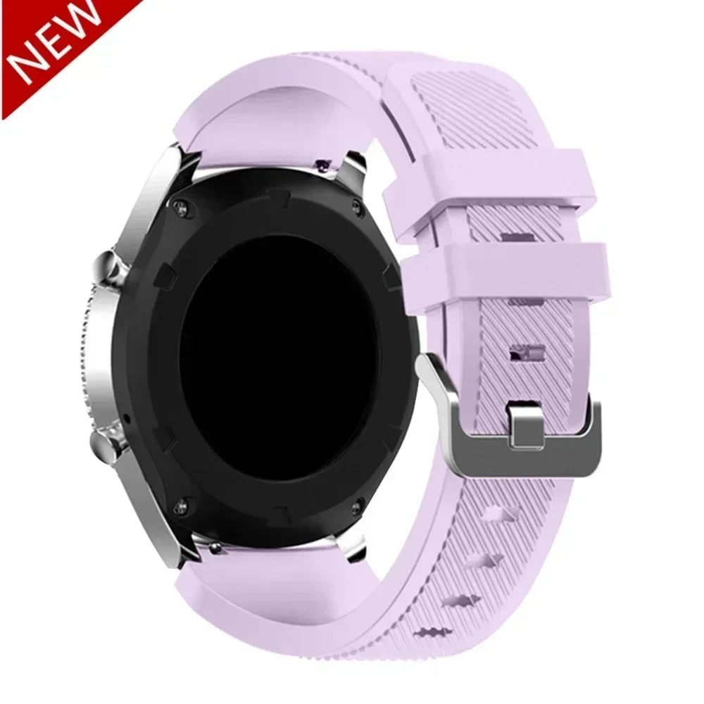 20mm 22mm Band for Samsung Galaxy Watch 7/5/6/4/3/46mm/active2/Gear s3 Frontier/Sport silicone bracelet Huawei GT 4/3/2/2E strap