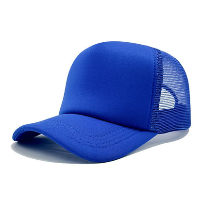 Customized Printed Logo Unisex Cap Casual Plain  Baseball Cap Adjustable Snapback Hats Hip Hop Trucker Cap