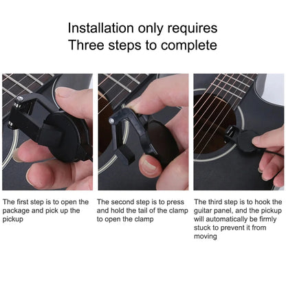 Audio Jack Clip On Pickup for Acoustic Guitar\Mandolin\Bouzouki\Violin\Banjo\Ukulele Length 2.5 M Sound Pickup Transducer