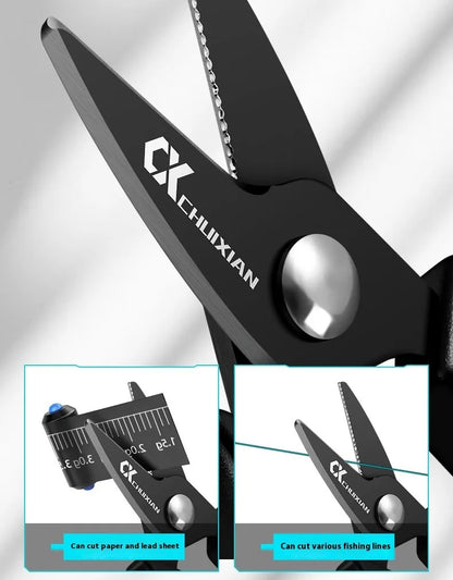 Portable titanium plated fishing scissors for hanging strings, PE line fishing line, Dali Ma stainless steel lure scissors