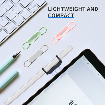 Magnetic Pen Holder Office Whiteboard Adhesive Pencil Hooks Adjustable Silicone Magnet Marker Holder For Refrigerator Blackboard