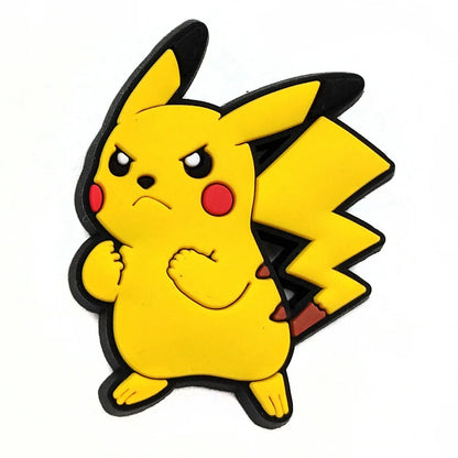 Random 10/20/30/50pcs Pokemon Cartoon Shoe Charms for Kids Sandals Classic Shoe Accessories Decoration Pins Party Birthday Gifts