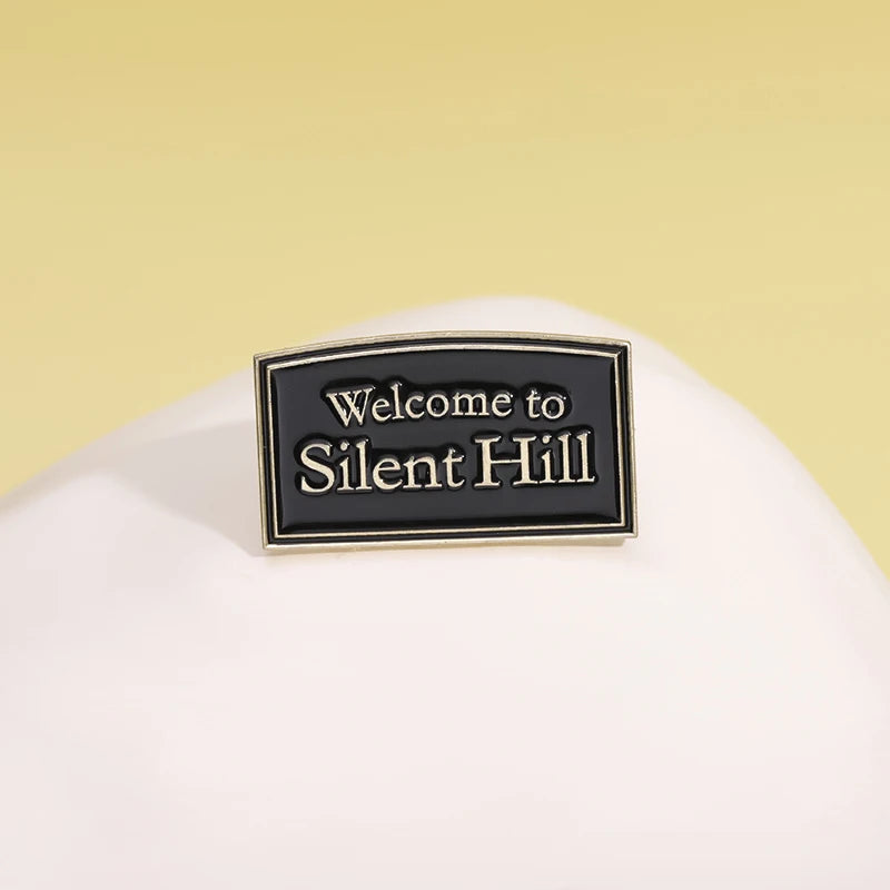 Welcome to Silent Hill Brooch Enamel Pins Horror Film Game Badge Metal Brooch Lapel Badge Punk Jewellery Backpack Accessory Gift