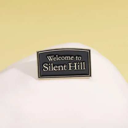 Welcome to Silent Hill Brooch Enamel Pins Horror Film Game Badge Metal Brooch Lapel Badge Punk Jewellery Backpack Accessory Gift