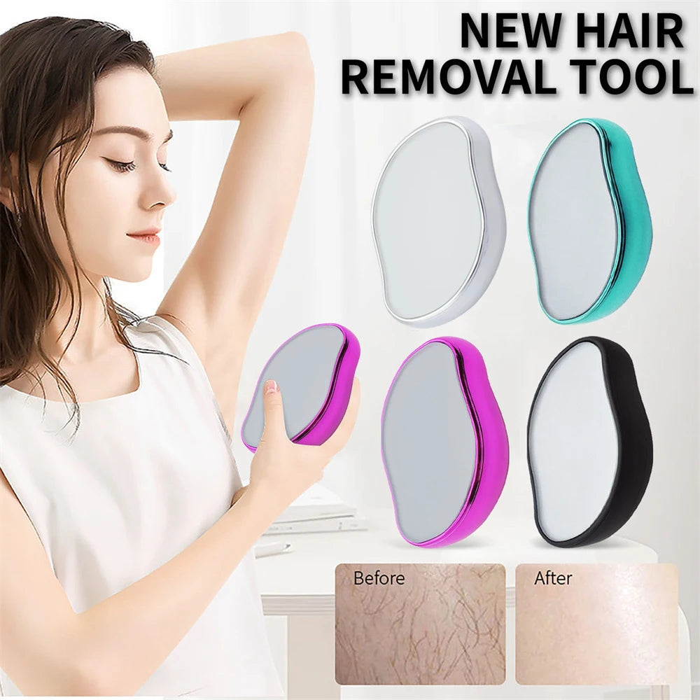 Painless Physical Nano Epilator Safe Easy to Clean Reusable Hair Removal Stone Male Female Body Beauty Care Hair Removal Tool