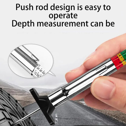 2/5/10Pcs Car Tyre Measuring Pen 25mm Universal Tire Tread Pattern Depth Measuring Tool AutomotiveTire Depth Gauge