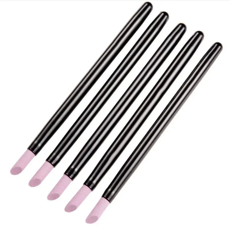 5Pcs Quartz Pen Nail Cuticle Remover Pusher Professional Care Nail Polish Manicure Stick Nail Files Accessories Tool