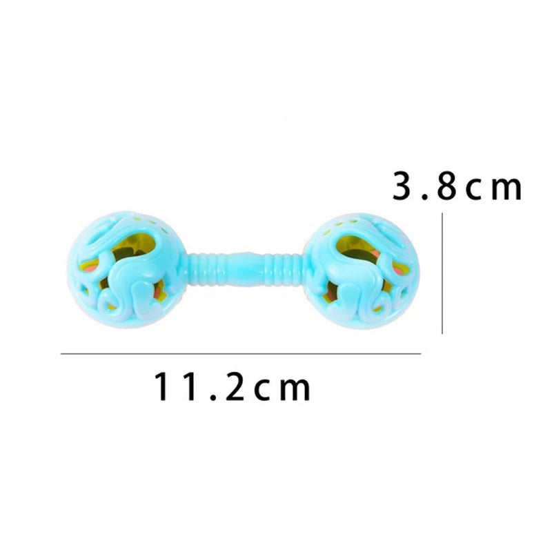 3Pcs Double-Headed Hand Rattle Party KTV Toys To Appease The Small Toy Rattle Toy shower Hand Holding Bell Gift