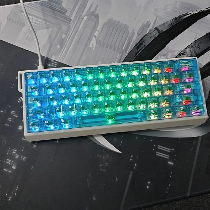 NEW H60 Aluminum Alloy Case Custom CNC Mechanical Keyboard Shell for Wooting MAD60 AULA WIN66 GATERON GT60 Magnetic Keyboard