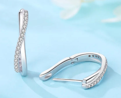Star Twisted Line Earrings Jewelry Versatile Hoop Earrings For Women Jewelry Fine Birthday Party Gifts
