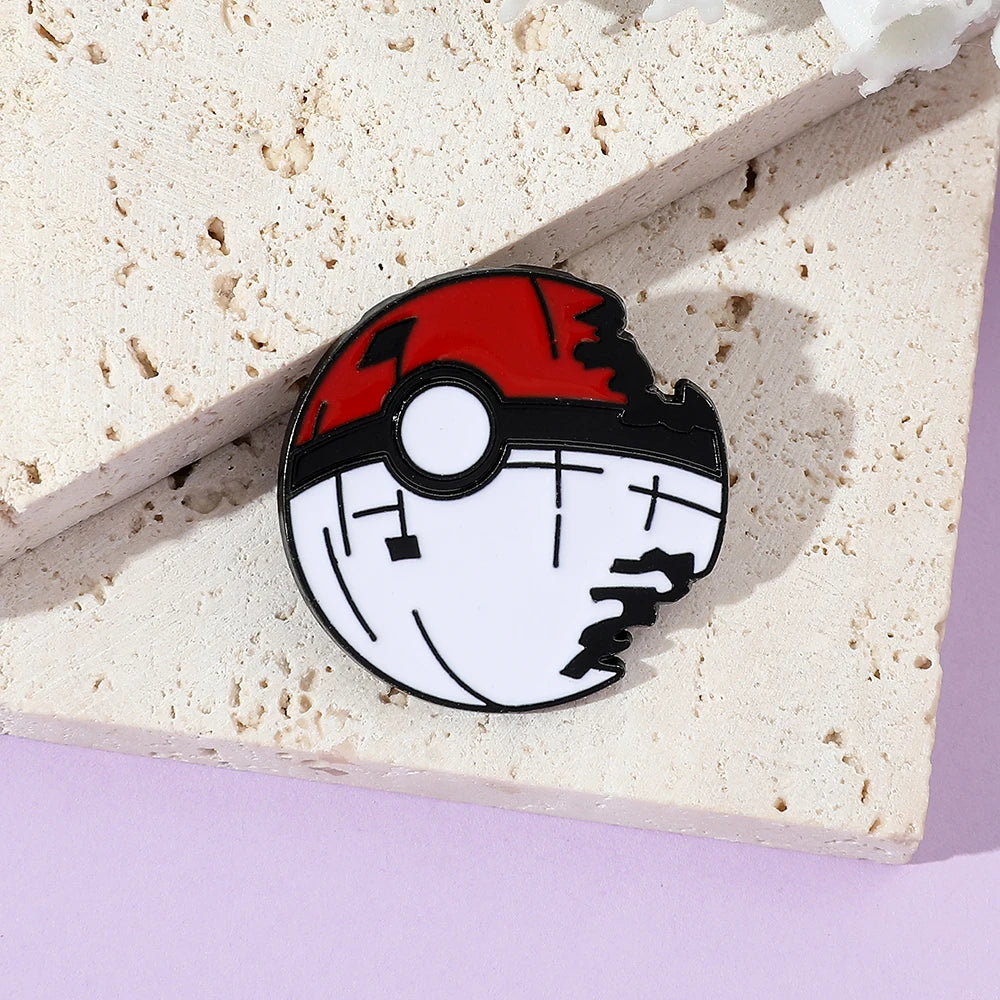 Pokemon Pikachu Game Console Enamel Pins Badges Brooches Japanese Anime Squirtle Funny Punk Denim Jacket Badge Lapel Pin Friend