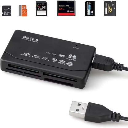 USB C 8-in-1 Card Reader Multi-functional Card Reader Support  SD/TF/CF/MS Card Read 5Gbps Write Read U Disk Flash Card Adapter