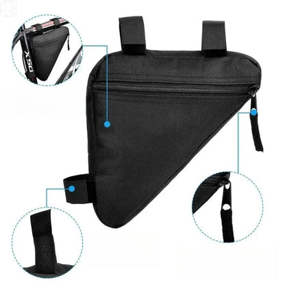 1PC Waterproof Bicycle Bag Front Tube Frame Handlebar Triangle Pouch Cycling Accessory with Frame Holder