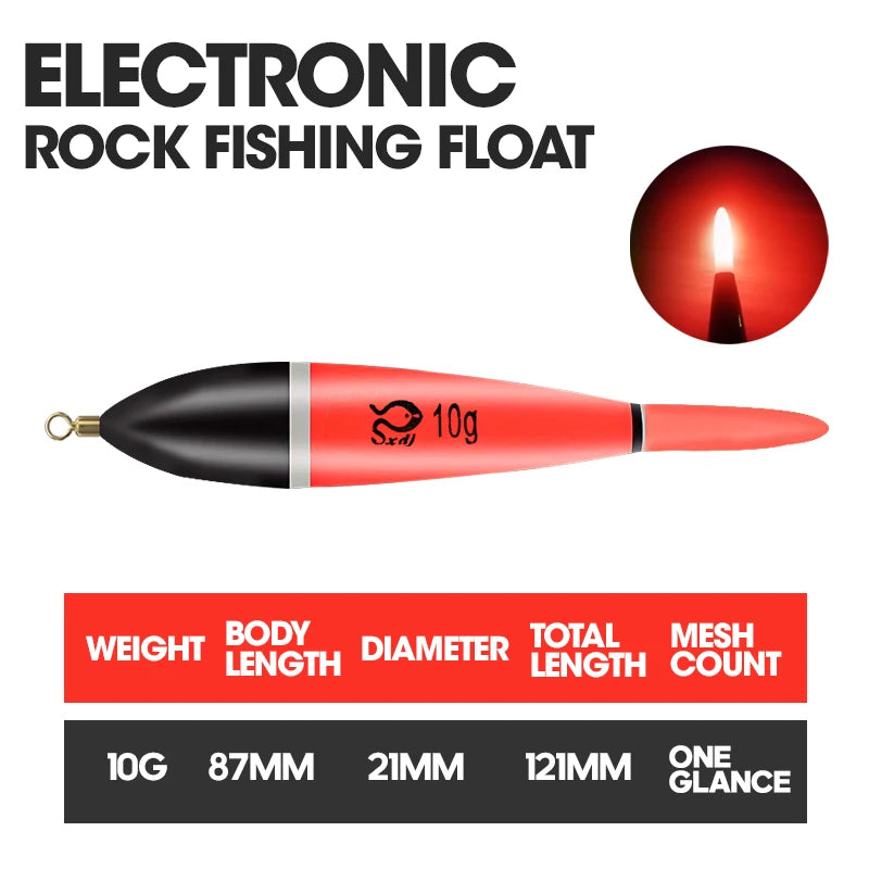 TAIYU 5g/10g/15g Luminous Fishing Night Float High Quality Fishing Floats Lightweight Pressure Resistance Tackle Tool Supplies