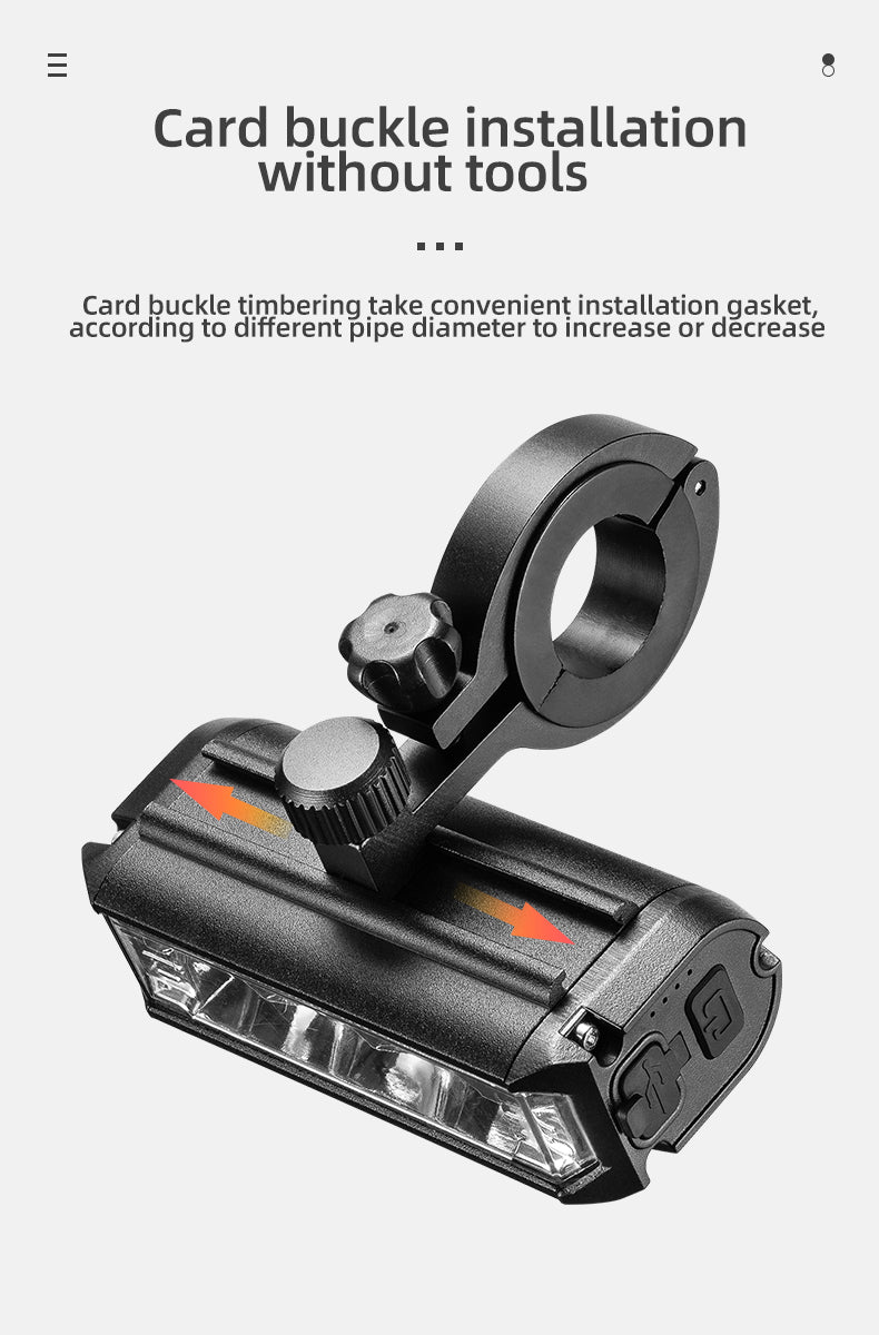 OFFBONDAGE Bicycle Light Front  Bike Light Waterproof Flashlight USB Charging MTB Road Cycling Lamp Accessories