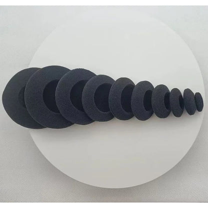 10pcs 18mm 35mm 45mm 50mm 55mm 60mm Headphones Replacement Memory Foam Ear Pads Sponge Cushion Covers Earphone Protective Sleeve