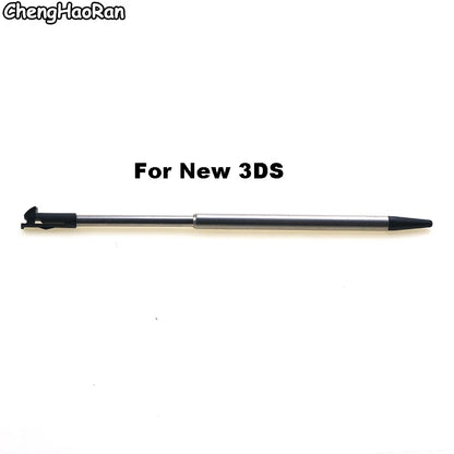 1PC Black Metal Telescopic Stylus Plastic Stylus Touch Screen Pen for 2DS 3DS New 2DS LL XL New 3DS XL For NDSL NDSi NDS